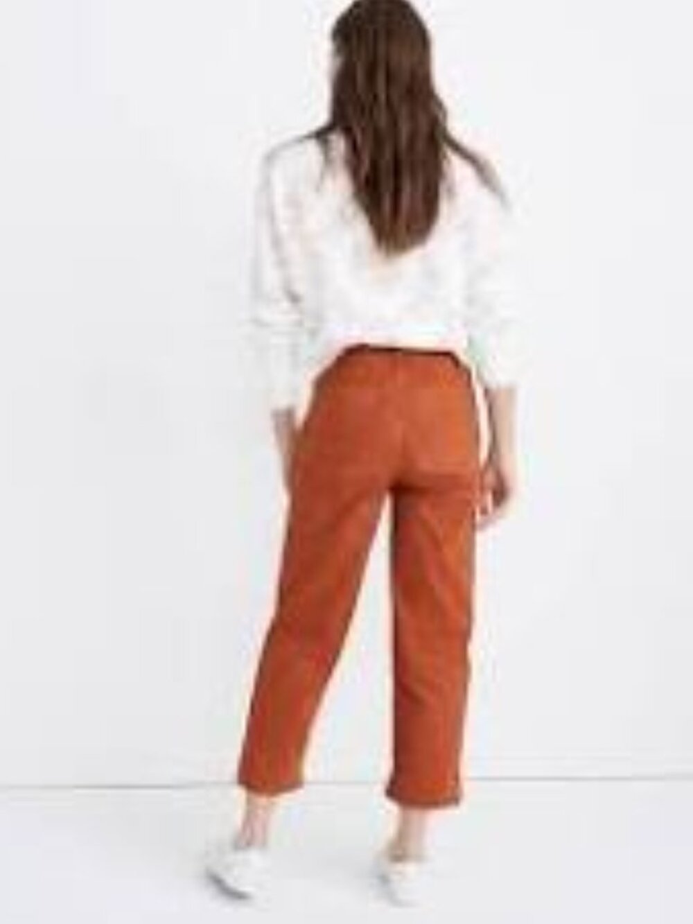 Madewell Slim Emmett Wide-Leg Crop Pants, New Copper - Size 26 - Picture 2 of 6